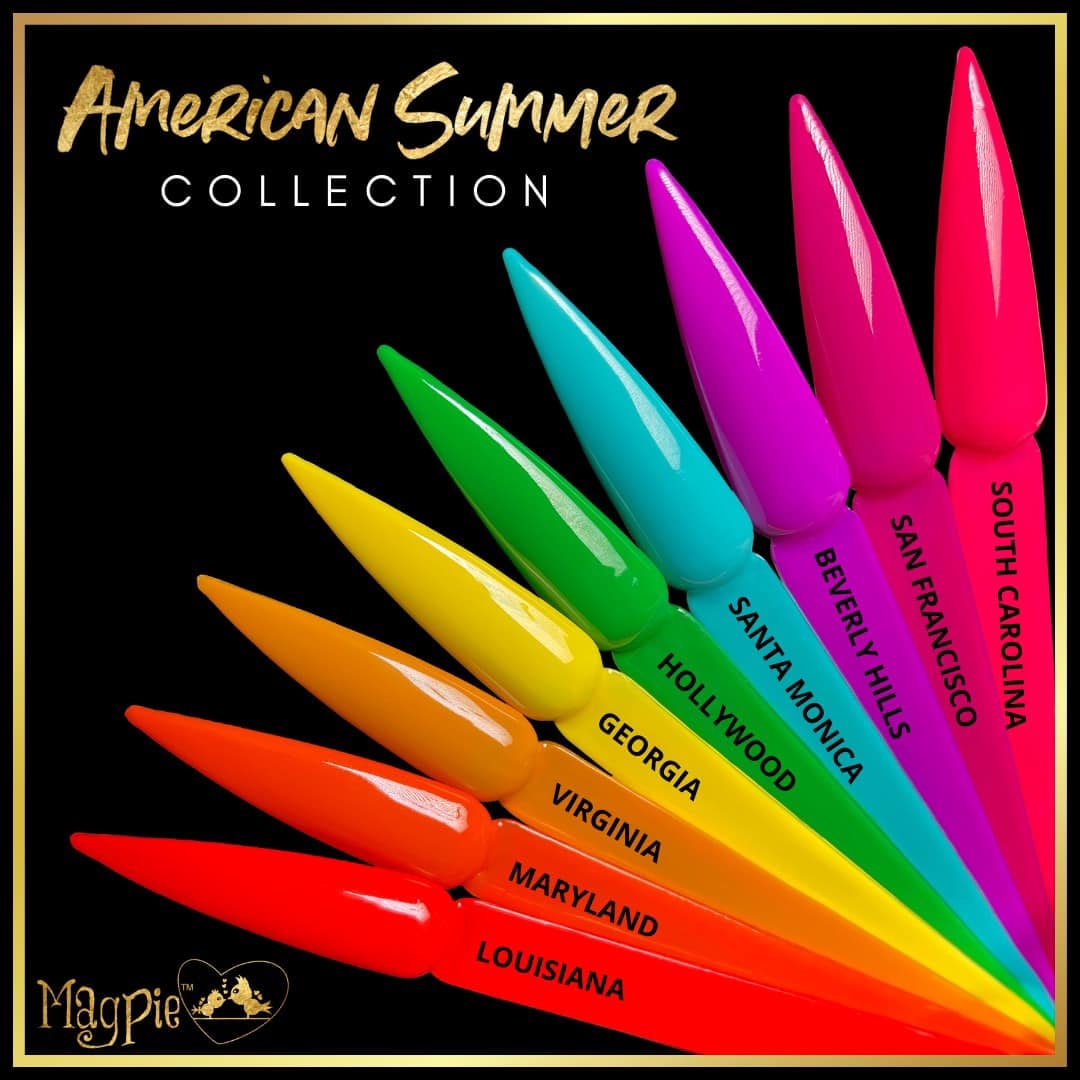 Magpie American Summer Collection — colorful gel polish shades